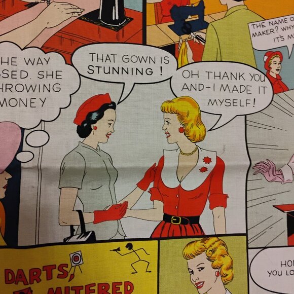 alexander henry 2009 fabric comic book about 44" W x 54" L (W5622) - Picture 7 of 8